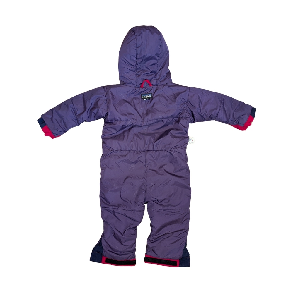 Vintage Patagonia Toddler Snowsuit 3T Blue Red - Picture 9 of 13